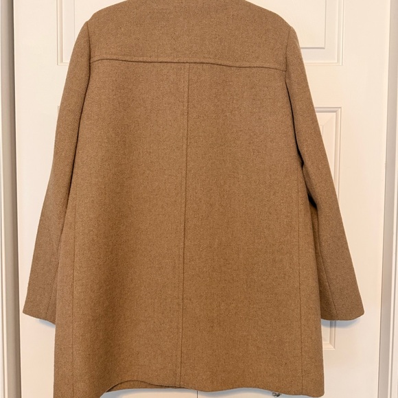 Jcrew Factory Women’s Camel Wool-Blend Stand-Collar Coat - Picture 7 of 7
